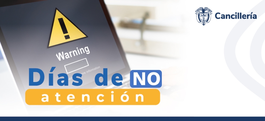 La Embajada de Colombia en Guatemala y su sección consular no tendrán atención al público el 15 de septiembre de 2023