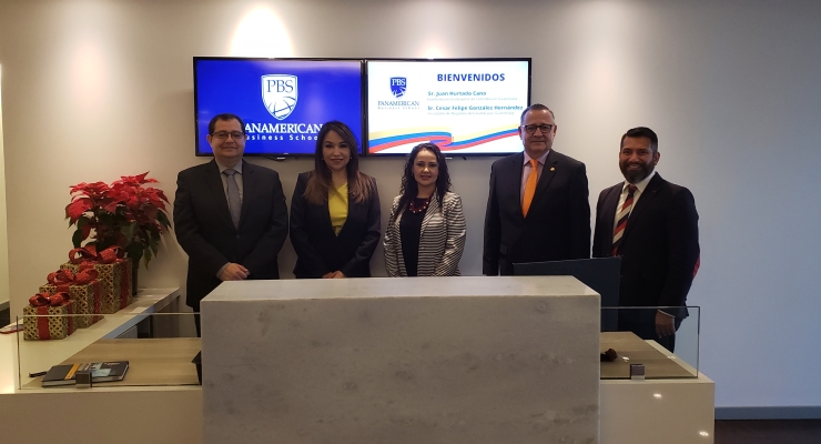 Embajador designado de Colombia en Guatemala, Juan Hurtado Cano, visitó a las autoridades del Panamerican Business School