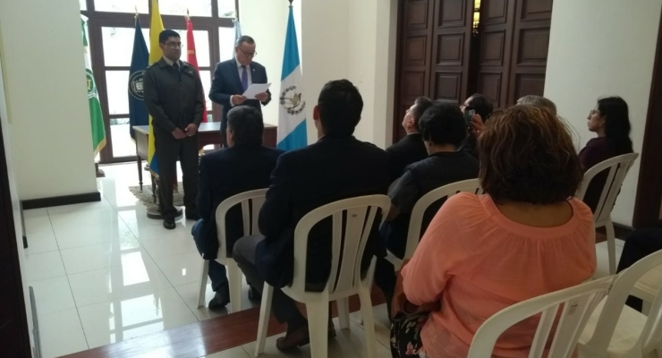 La Embajada de Colombia en Guatemala por intermedio de su sección consular, participó en la Conmemoración del Día Nacional de la Memoria y Solidaridad con las víctimas del conflicto